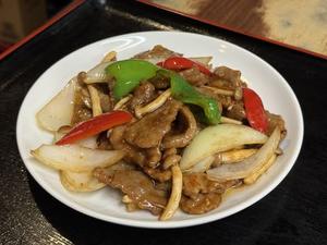 牛肉のオイスターソース炒め