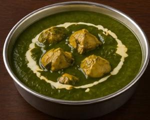 ほうれん草チキンカレーセット / Sag Chicken Curry Set
