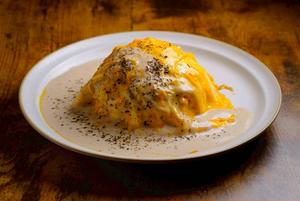 ポルチーニホワイトオムライス White sauce Omelet rice
