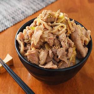 にんにく醤油豚丼肉大盛+濃厚！ちょいカレー付き