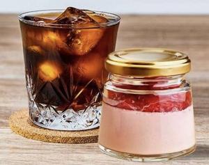 イチゴミルクプリン＆ホットコーヒー(無糖)セット