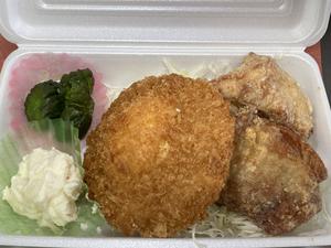 鶏笑 ハムエッグ＆からあげ2個弁当