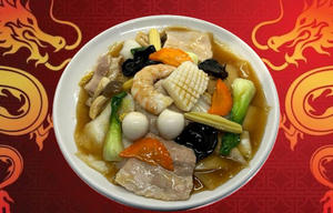 中華丼 Chinese stir fried thick sauce on Rice