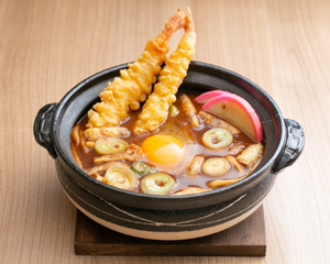 天ぷら味噌煮込みうどん(海老天2本入)