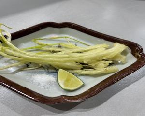 沖縄県産島らっきょうの天ぷら