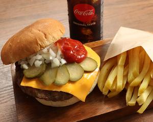 F-1153】チーズバーガーセットCheese burger Set