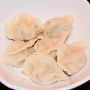 エビ・豚肉・玉子入り水餃子(六個)