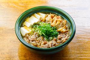 油かす入り肉吸い(肉150g・豆腐入り)