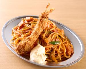 海老フライ＆ナポリタン Deep Fried Shrimp＆Napolitan