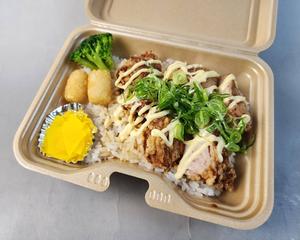 ネギマヨ とりの唐揚げ丼 S