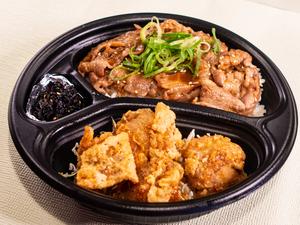 【人気商品コラボ】焼肉唐揚げ弁当 マヨネーズ付き