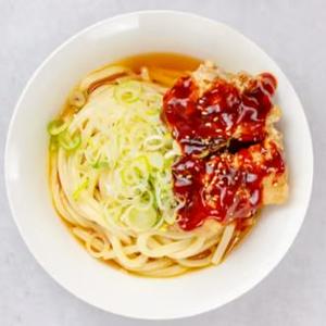 大盛りうま辛ザンギうどん