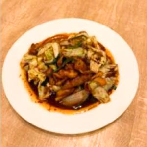 ホルモン甘味噌辛味炒め