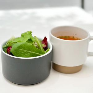 サラダ、スープ