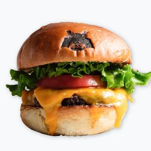 プラントベースドビーフチーズバーガーPlant-based beef cheeseburger