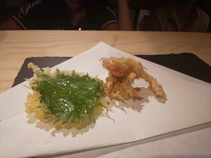 天ぷら(野菜4品+魚1品)