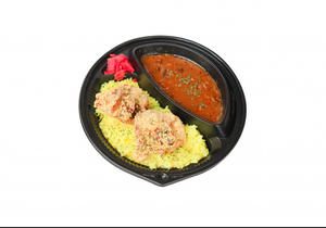 唐揚げとスパイスカレー