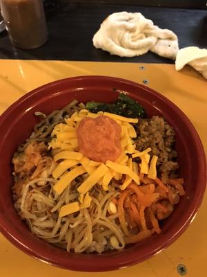 明太チーズ石焼きビビンバ