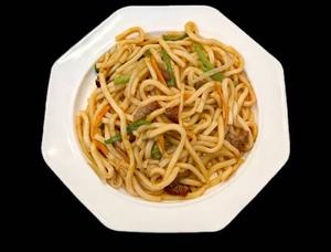 ラム肉焼きうどん