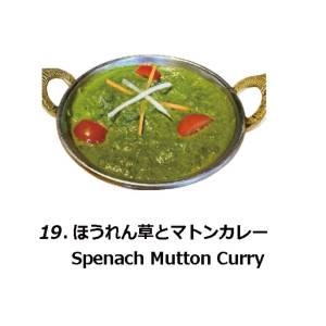 ほうれん草とマトンカレー Spenach Mutton Curry