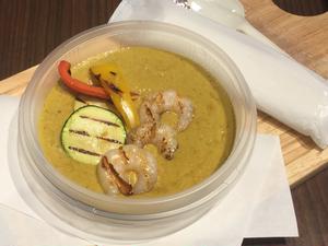 グリル野菜と海老のイエローカレー