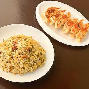 焼餃子6P+高菜チャーハン