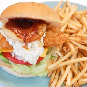 ハワイアンフィッシュバーガー【フライドポテト付き】