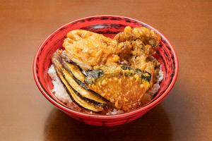 鶏野菜天丼