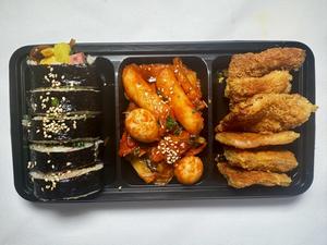 人気3種セット キンパ+トッポッキ+韓国式とんかつ