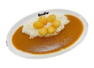 うずら卵フライカレー