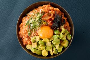 【濃厚】アボカねぎとろドユッケ丼 Avocado Negitoro Yukhoe Bowl