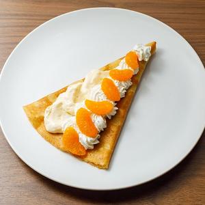 みかんとカスタードホイップ
