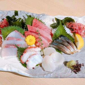 本マグロ入りおまかせ鮮魚五点盛り