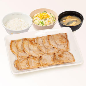 松屋 豚ロース焼肉定食(味噌汁付)