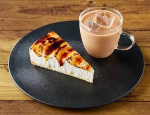 選べるブリュレチーズケーキとドリンクのセット