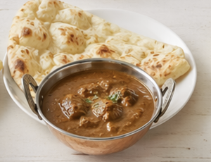 マトンカレーとナン