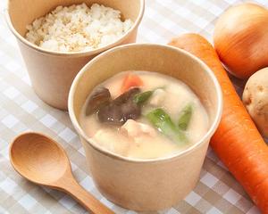 揚げ茄子とアスパラのシチューセット
