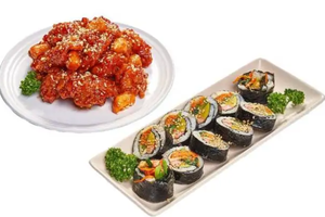 チキン＆やさいキンパセット/Chicken＆Vegetable Kimbap Set