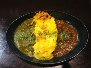 おまかせ2種掛けカレー 