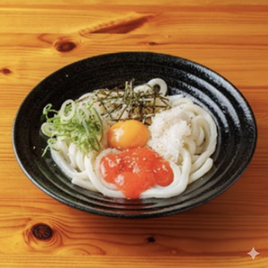 めんたいたまごかけうどん