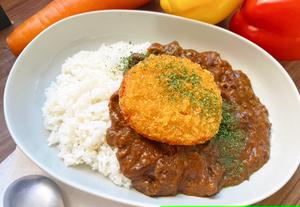 昔ながらのハムカツ和牛すじカレー Ham cutlet wagyu beef tendon curry