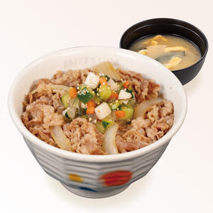 松屋 やたら牛めし(味噌汁付)