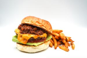 チリビーンズチーズバーガー