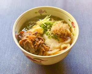 温出汁牛しぐれとろろうどん