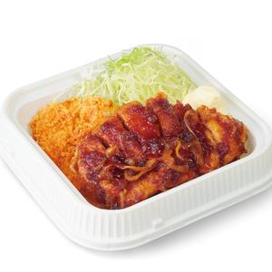 トンテキとロースカツ丼弁当