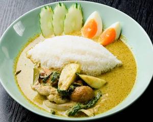鶏肉のグリーンカレーライス
