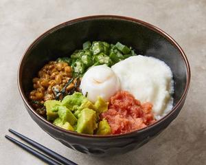 【美容食材】アボカドネバとろ明太丼