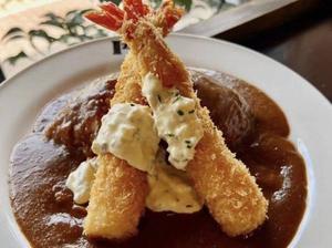 特大エビフライカリー(2尾)