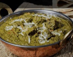 マトンほうれん草カレー Mutton Spinach Curry
