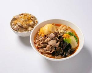 (白)麻辣湯 ミニ丼セット【W-MMS】